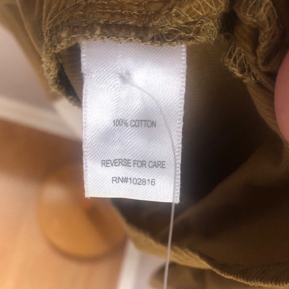 Garnet Hill Corduroy Tunic Womens Size Large Feather-Wale Cotton Gingerbread - Picture 3 of 5